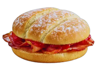 Bacon Roll with Tomato Ketchup